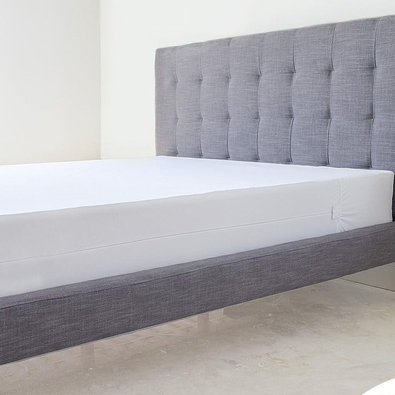 Box Spring Encasement on an upholstered bed frame