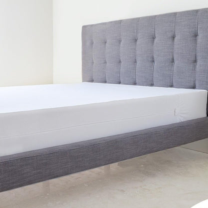 Box Spring Encasement on an upholstered bed frame