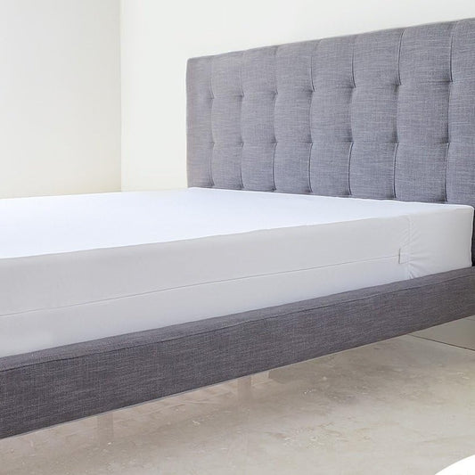 Box Spring Encasement on an upholstered bed frame